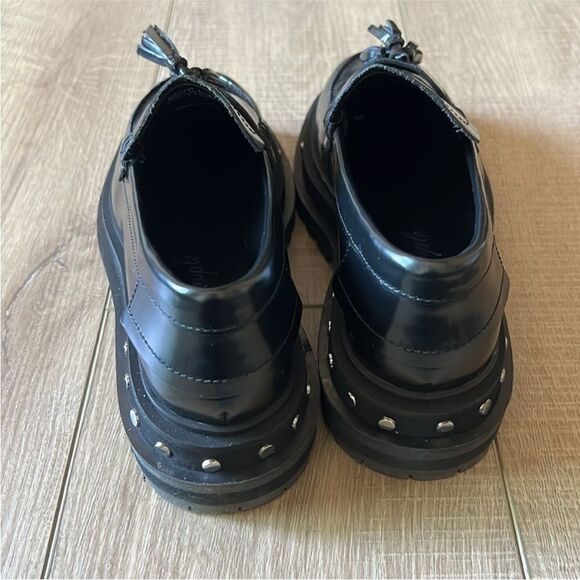 Free People Teagan Tassel Platform Loafers Black US 7 - Picture 4 of 6